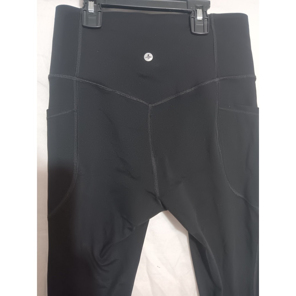 Halara Womens High Waisted Black 7/8 Leggings with Pockets Size Medium